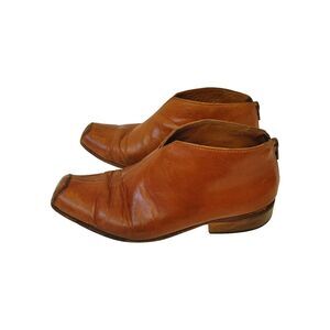 Giraudon Leather Hand Made In USA Brown Cowboy Country Western Style Sz 37 Shoes